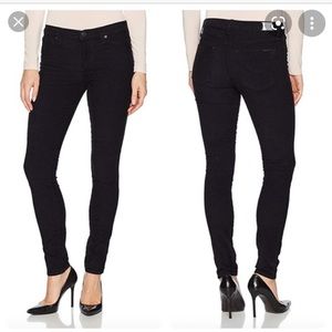 Hudson Black Corduroy Midrise Nico Super Skinny